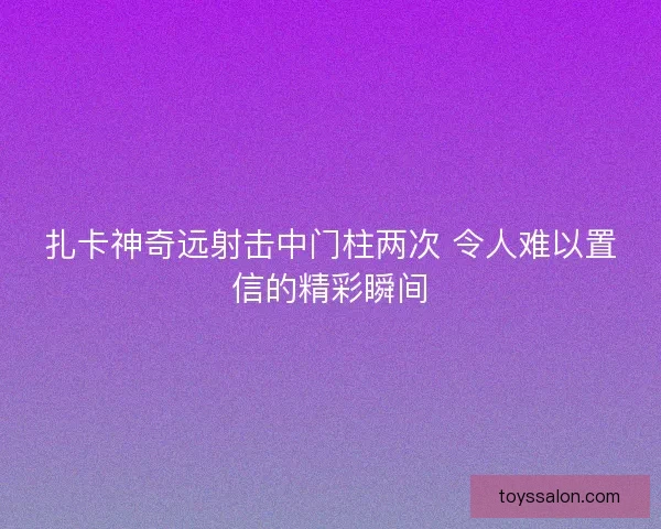 扎卡神奇远射击中门柱两次 令人难以置信的精彩瞬间